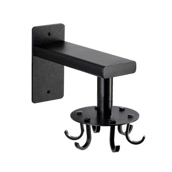 Pack 2 Support de rangement rotatif 360 a 8 crochets en acier inoxydable