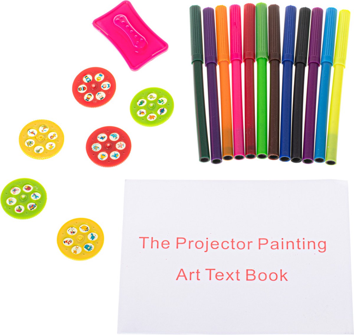Drawing table with projector 24 images - Pink