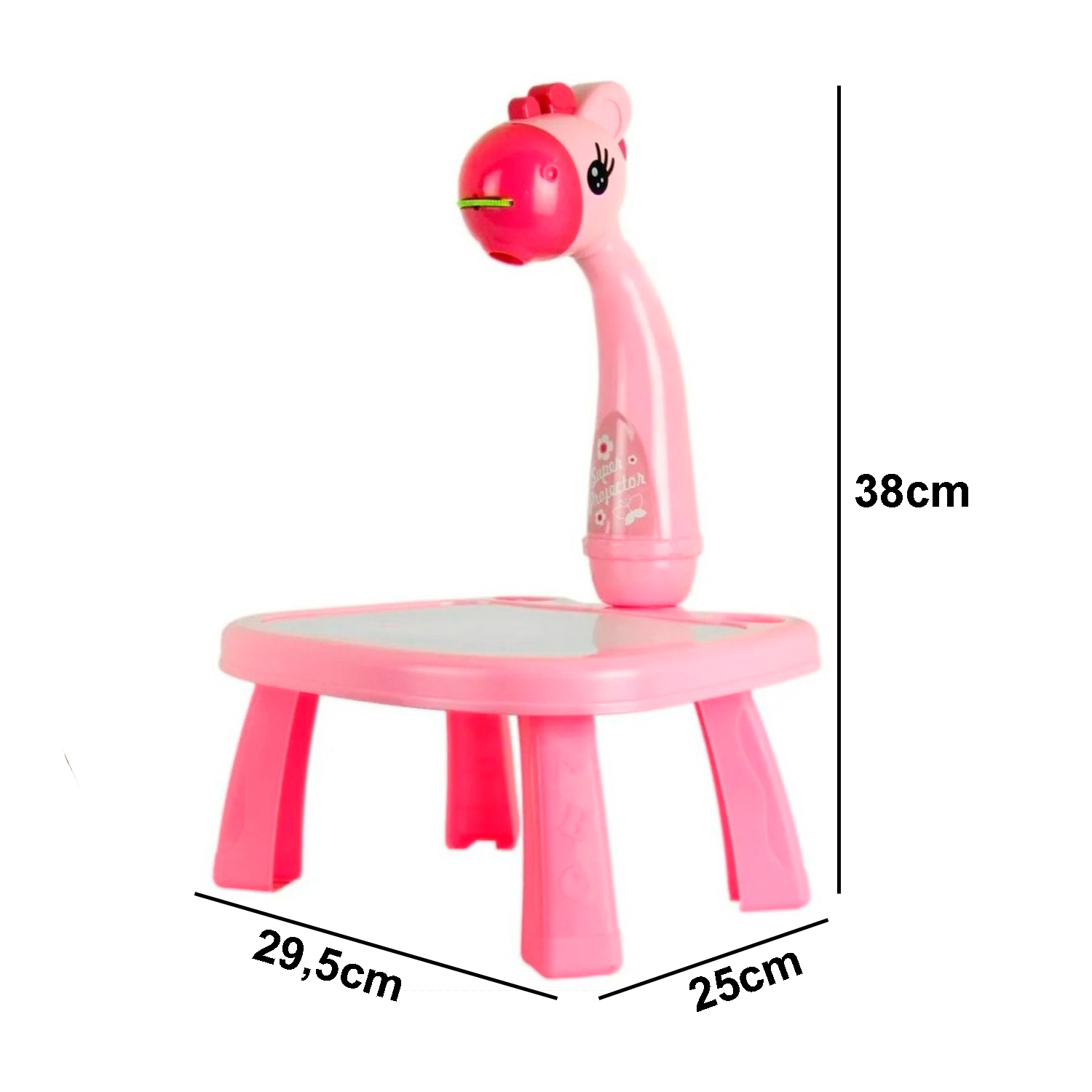 Drawing table with projector 24 images - Pink