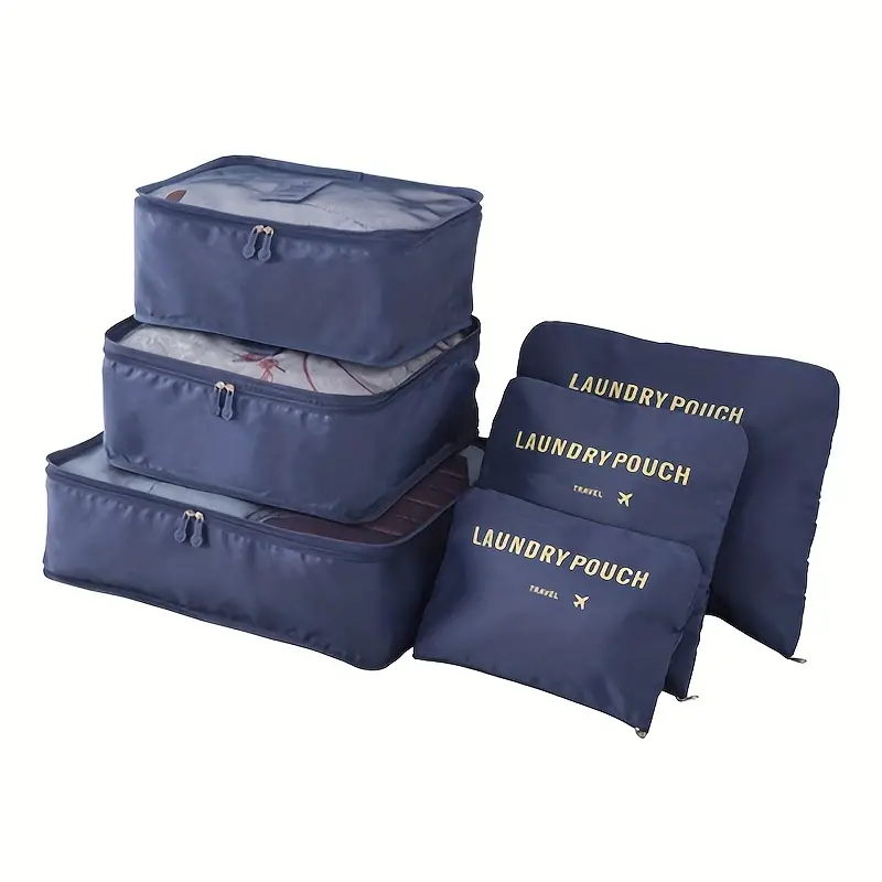 Ensemble de 6 sacs de rangement pour voyage