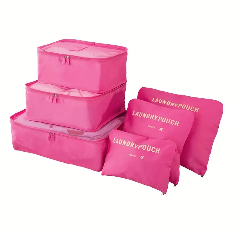Ensemble de 6 sacs de rangement pour voyage