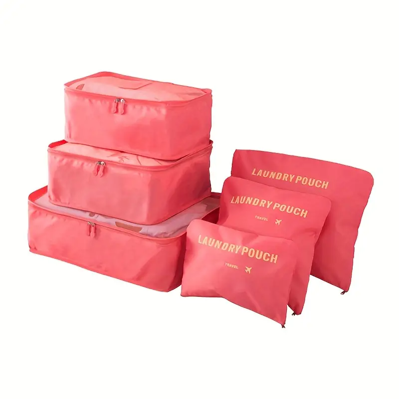 Ensemble de 6 sacs de rangement pour voyage