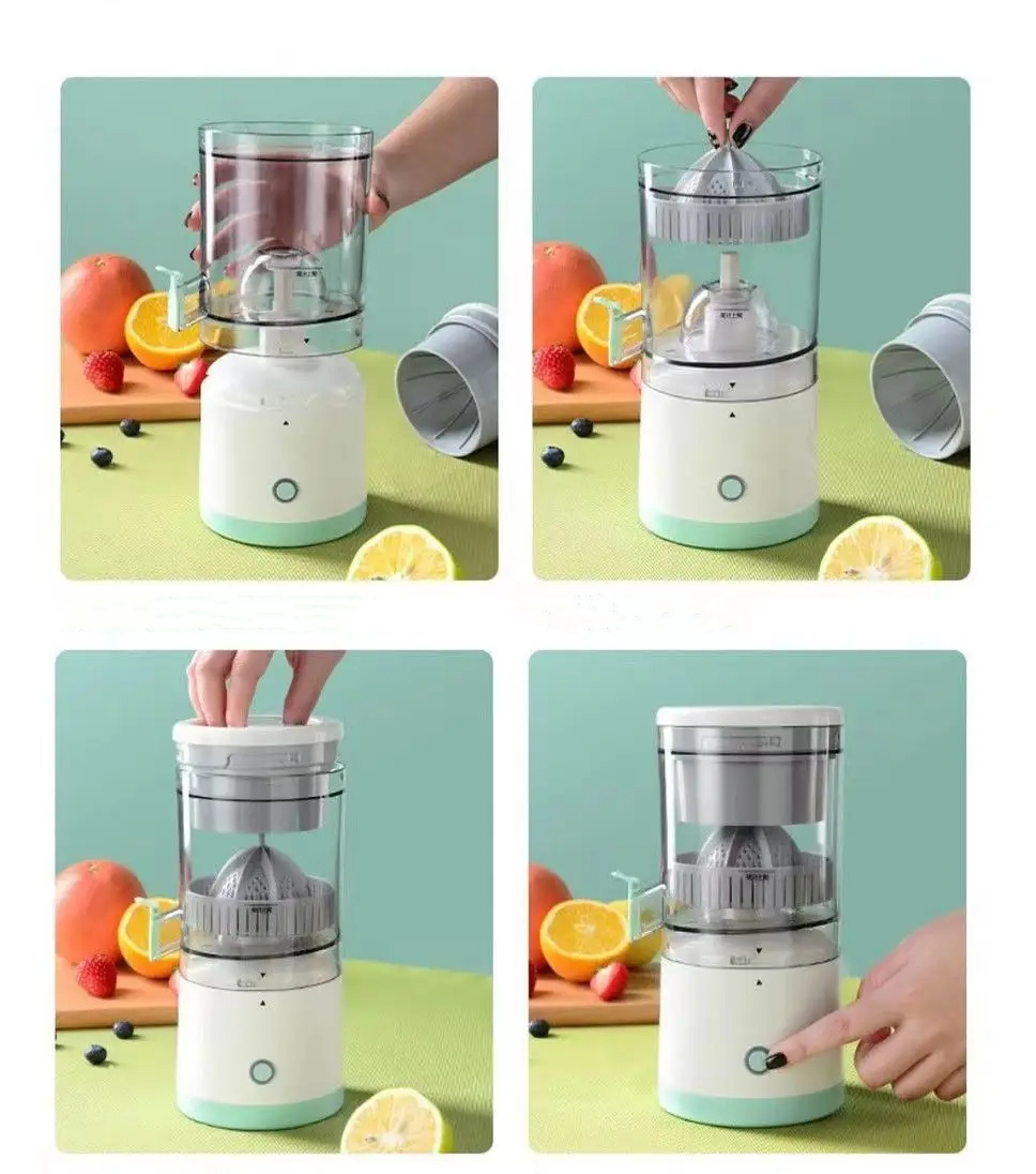 Presse-agrumes Portable sans fil multifonctionnel entièrement automatique rechargeable
