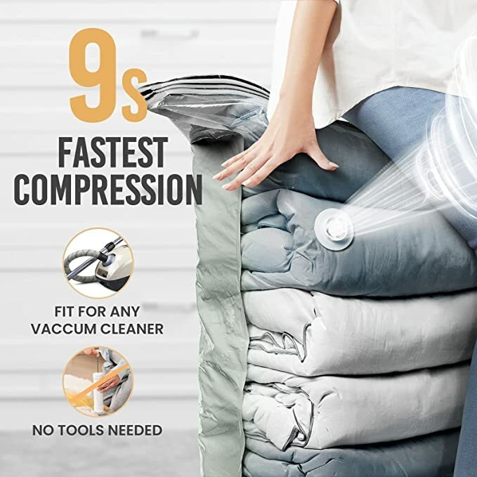 Vacuum compression storage bag 80 x 110 cm