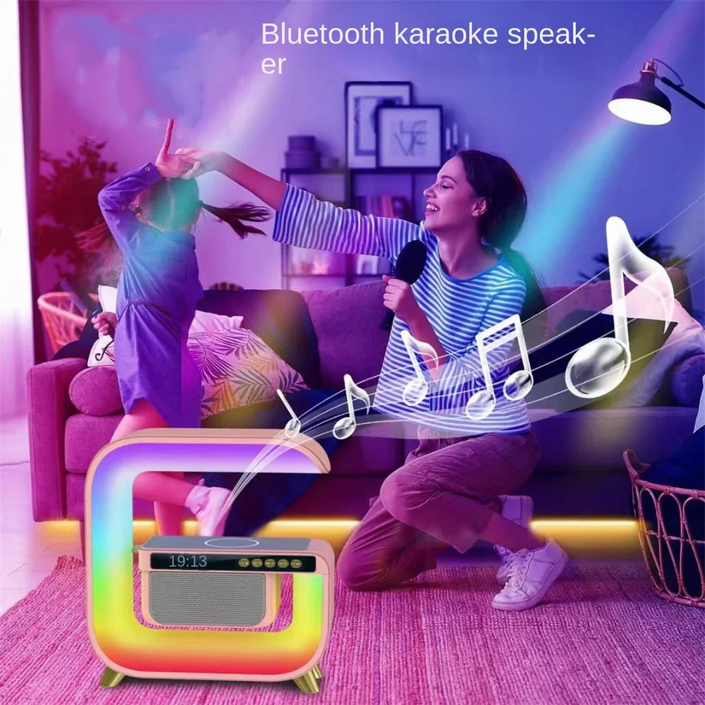G3 Smart Alarm Clock with Wireless Charger and RGB Bluetooth Speaker