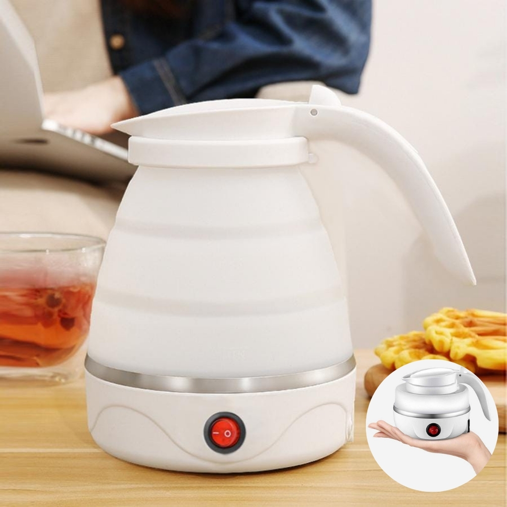 Bouilloire électrique pliable en silicone ,portable Avec  indicateur de mise hors tension غلاية كهربائية قابلة للطي محمولة سيليكون