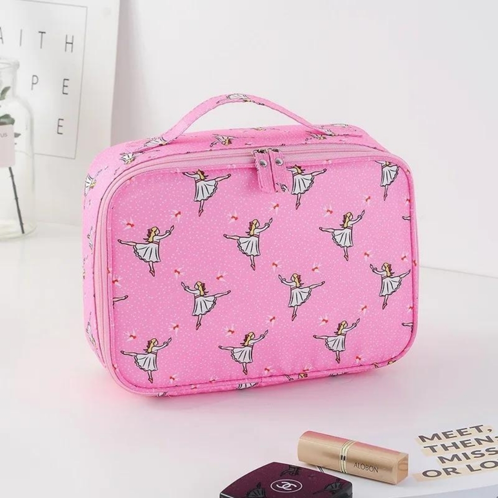 Travel makeup and cosmetic bag
