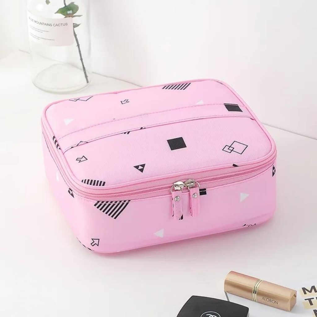 Travel makeup and cosmetic bag