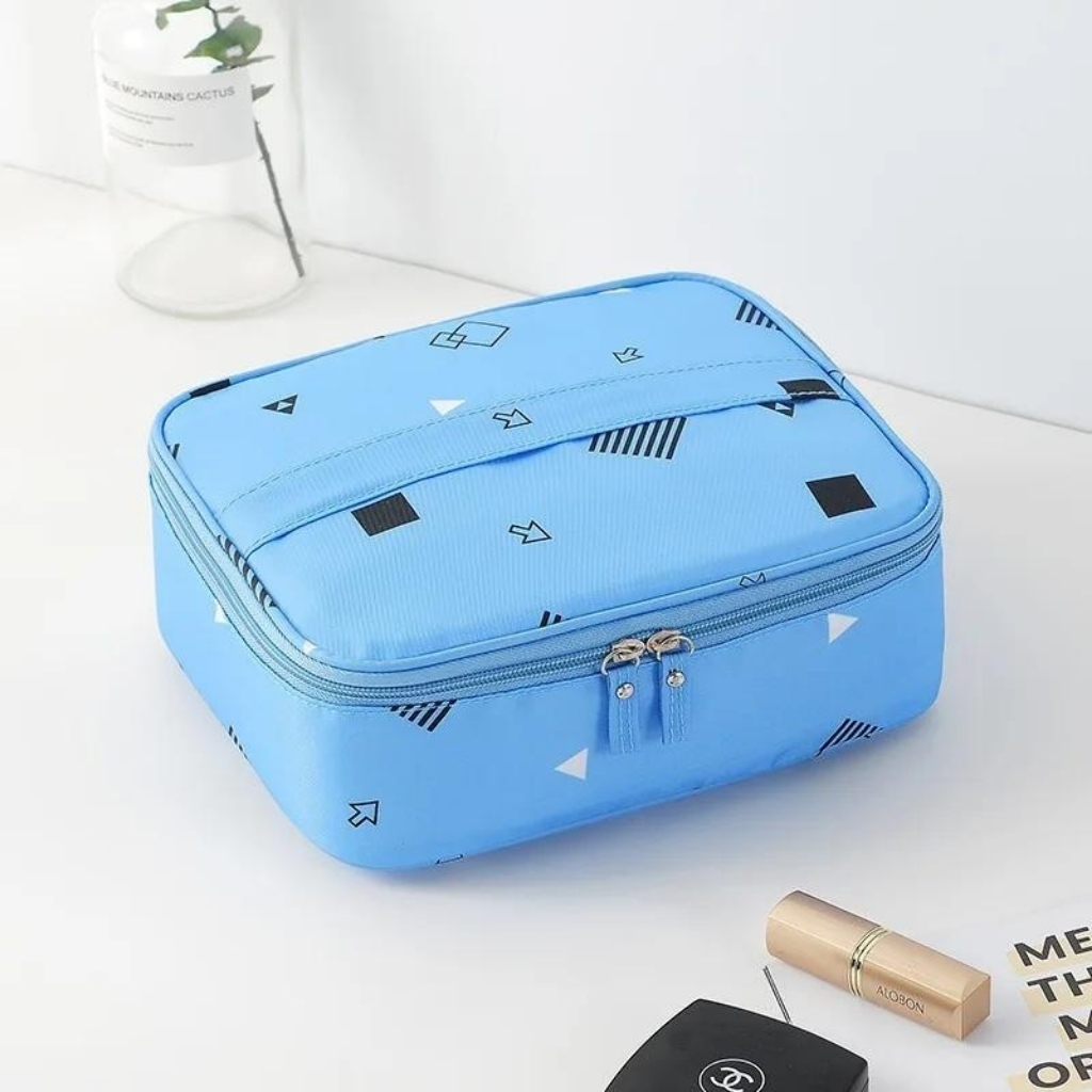 Travel makeup and cosmetic bag