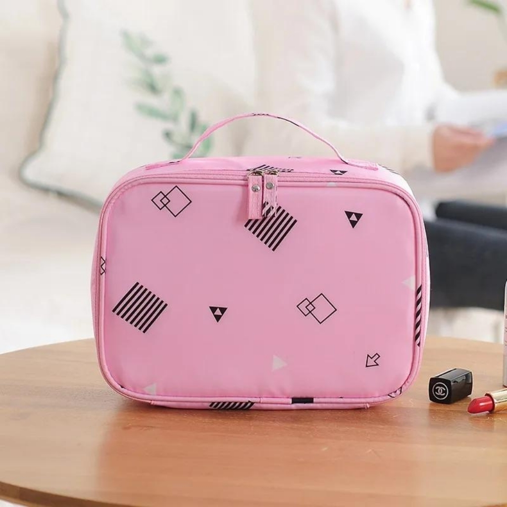Travel makeup and cosmetic bag