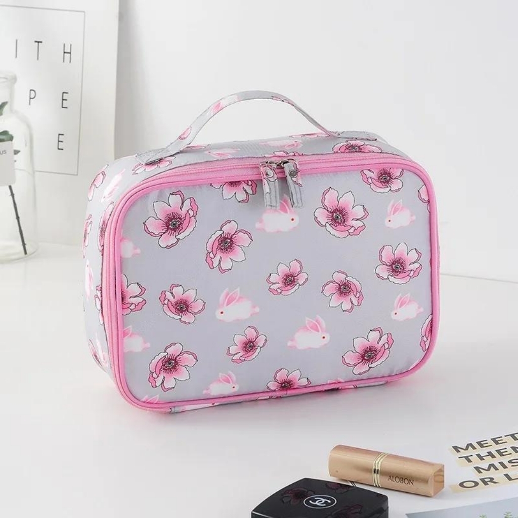 Travel makeup and cosmetic bag