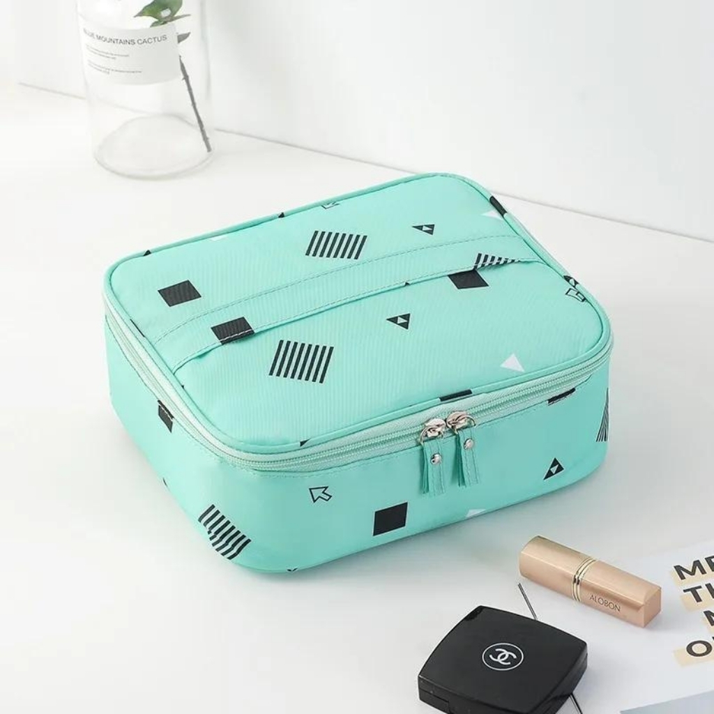 Travel makeup and cosmetic bag