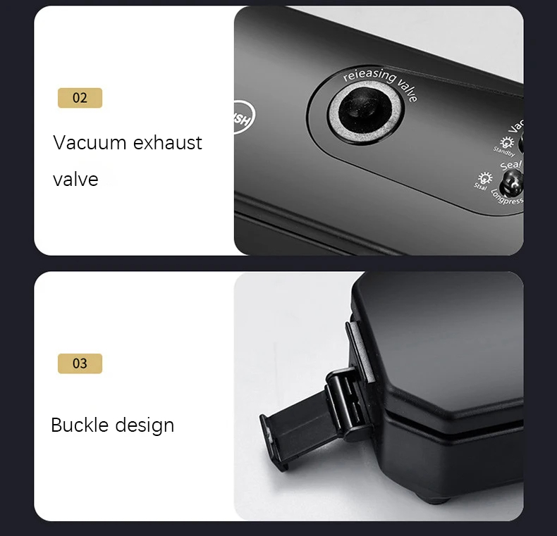 Scelleuse Sac Plastique Alimentaire pour le stockage avec 10 sac gratuit