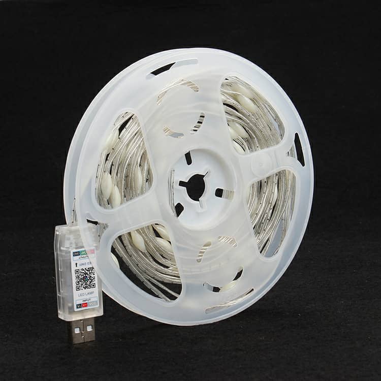 شريط إضاءة LED ذكي RGB بطول 10 متر مع تحكم بلوتوث وموسيقى ومقاوم للماء IP65