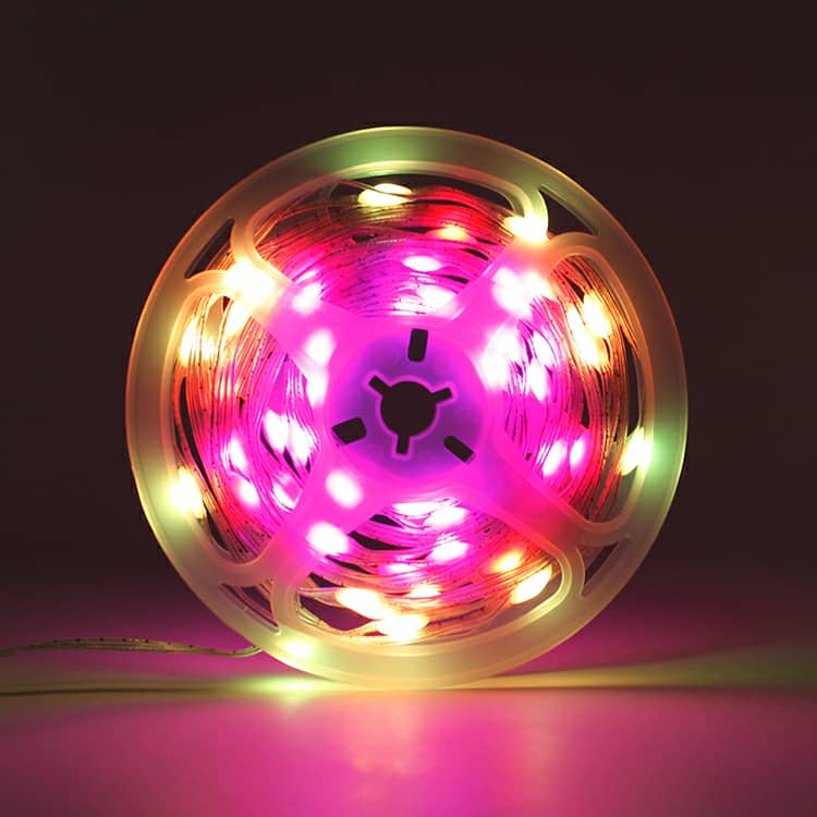 شريط إضاءة LED ذكي RGB بطول 10 متر مع تحكم بلوتوث وموسيقى ومقاوم للماء IP65