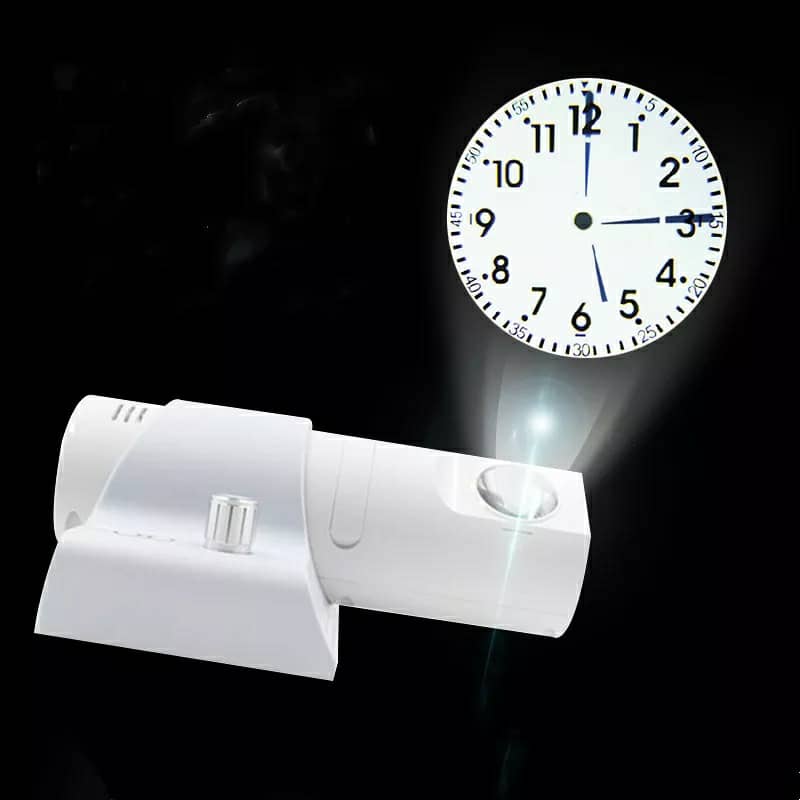 Horloge murale projecteur HD rotation 180 degrés 4 couleurs