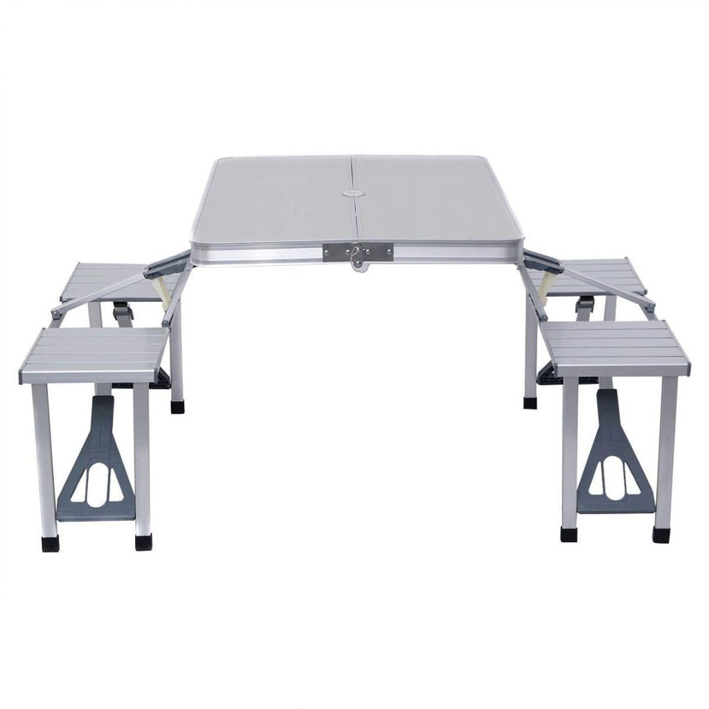 Table Aluminium Pliante 4 Places , Extérieure et Camping