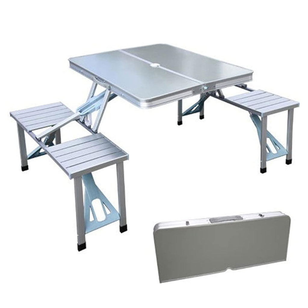 Table Aluminium Pliante 4 Places , Extérieure et Camping