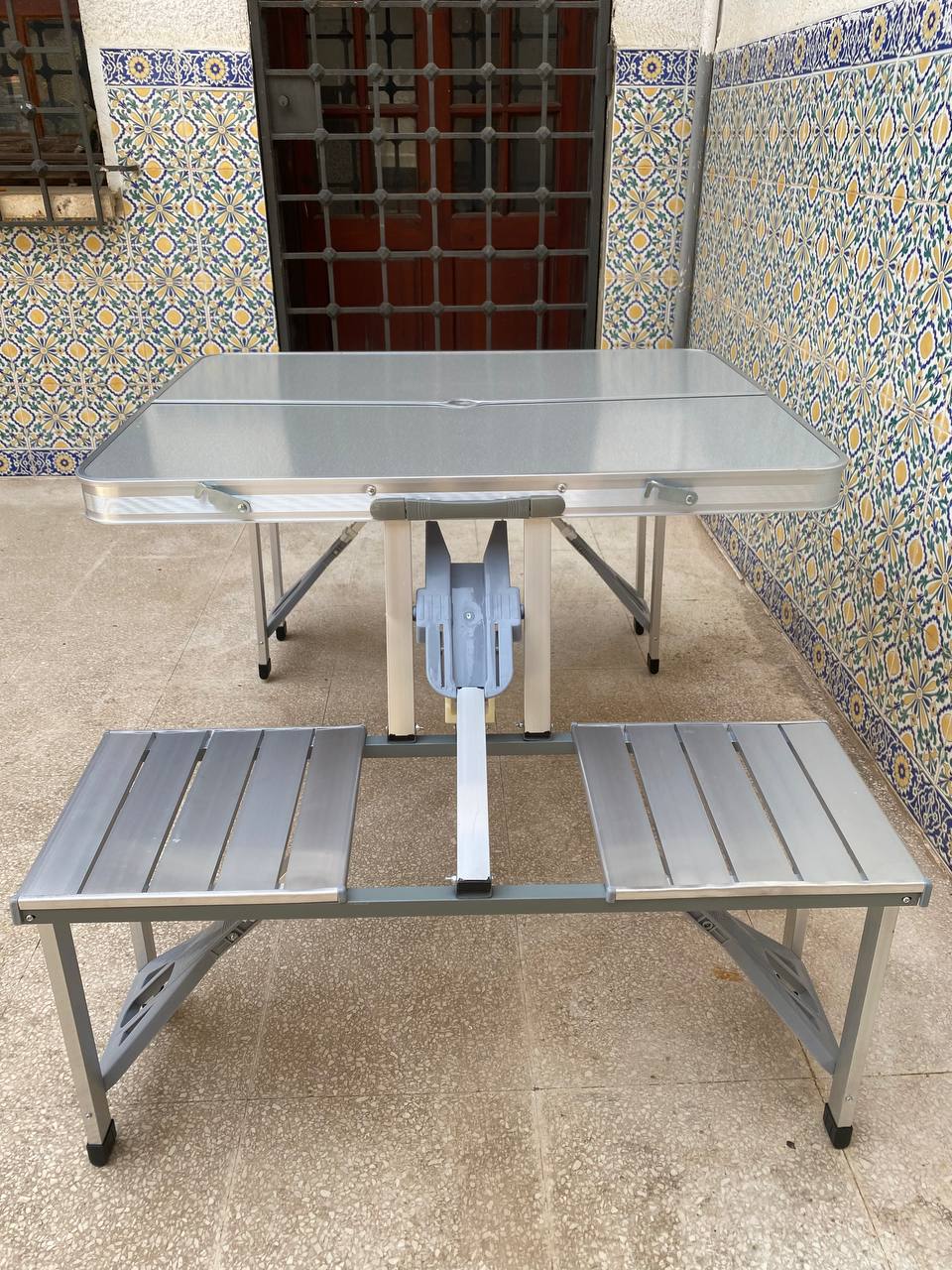 Table Aluminium Pliante 4 Places , Extérieure et Camping