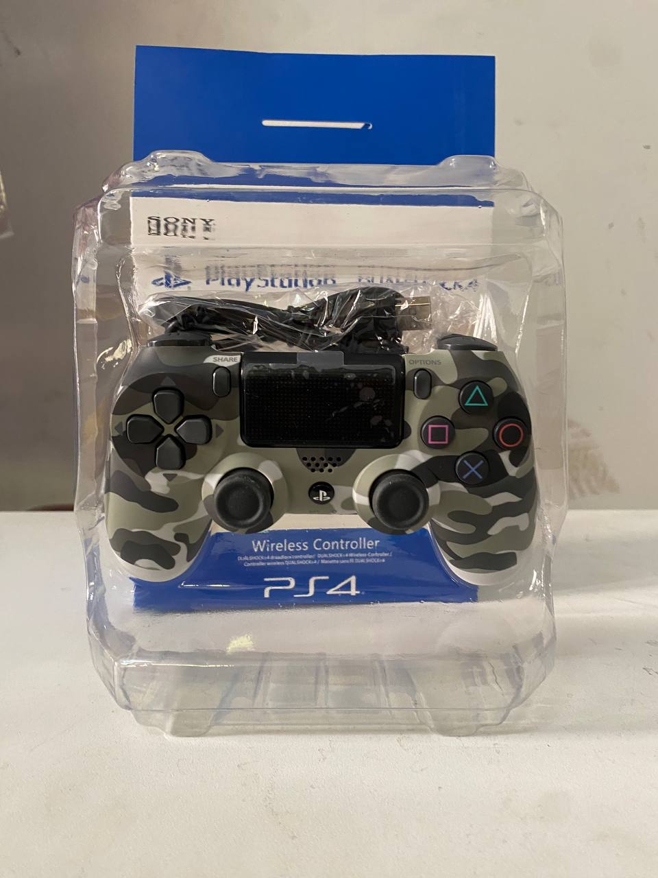 Sony DualShock Wireless Controller for PS4, Rechargeable Battery (High Copy) - Camouflage Gray