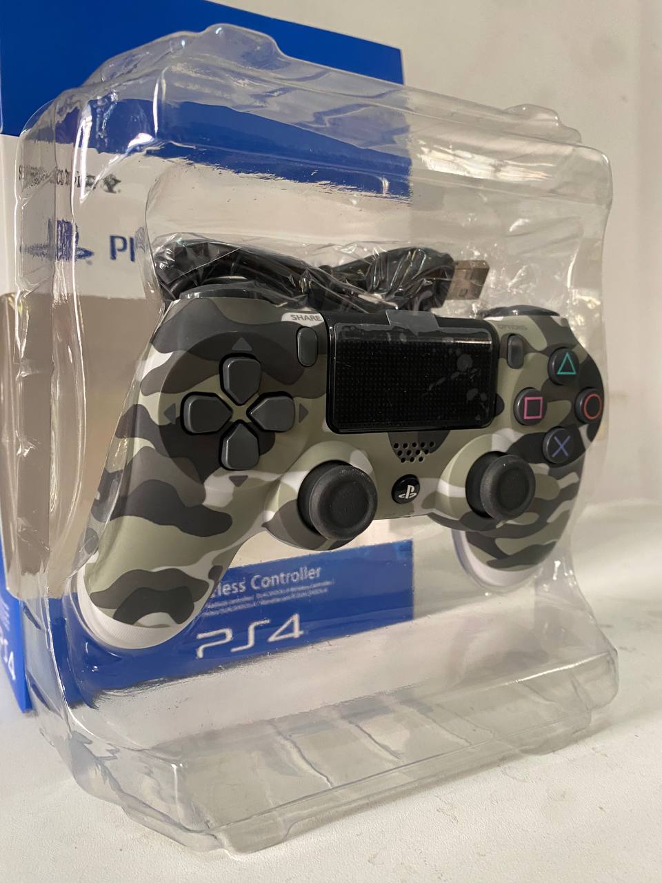 Sony DualShock Wireless Controller for PS4, Rechargeable Battery (High Copy) - Camouflage Gray