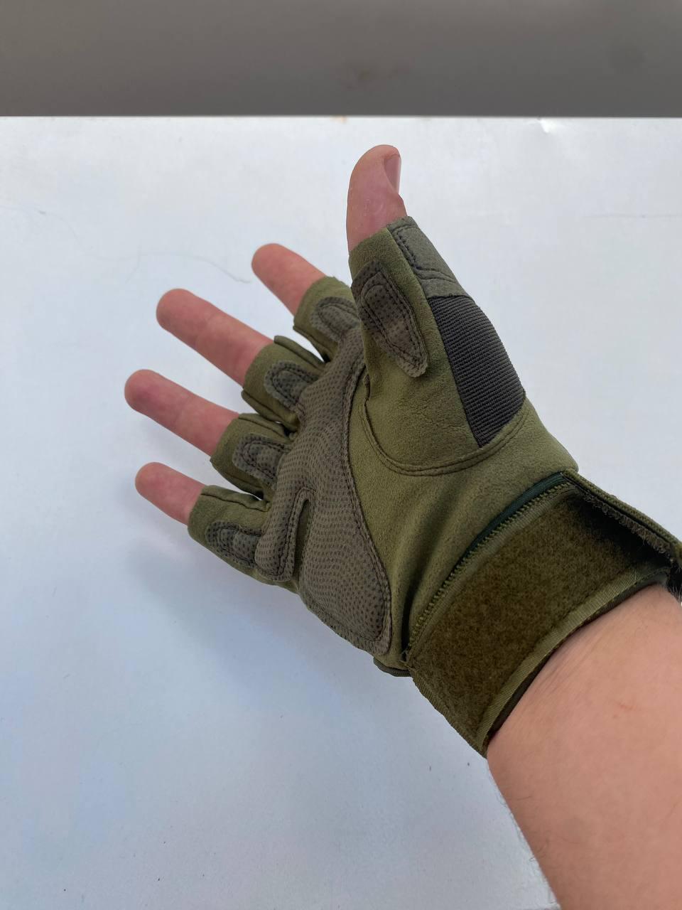 Gants de moto demi-doigts antidérapants v2