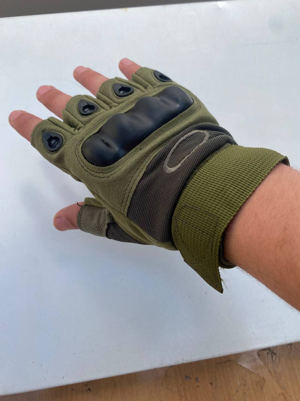 Gants de moto demi-doigts antidérapants v2