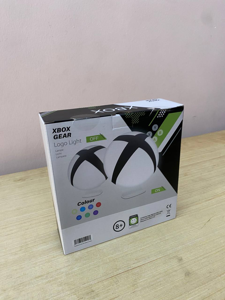 XBOX Gaming Icon Light, 7 Colors, Wall Mount