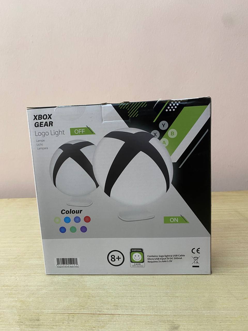 XBOX Gaming Icon Light, 7 Colors, Wall Mount