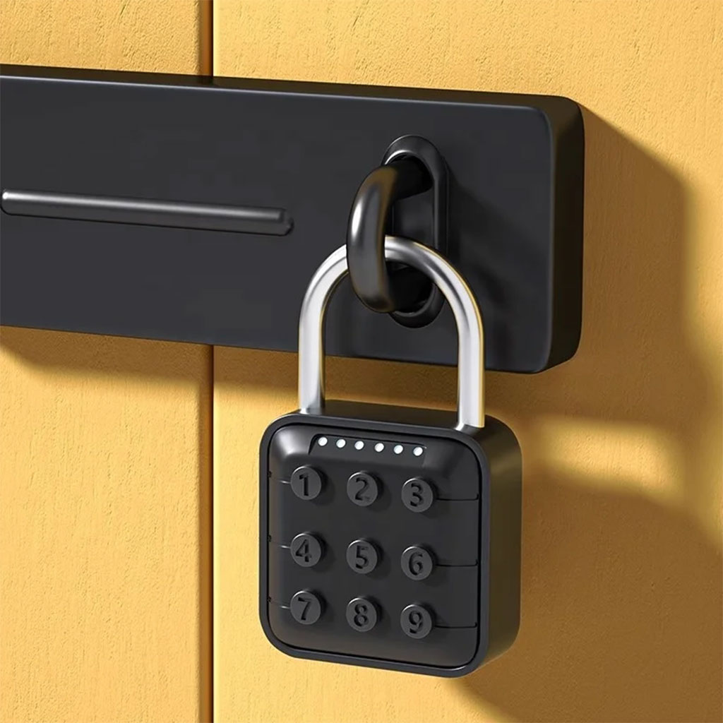 9-digit metal padlock keyless