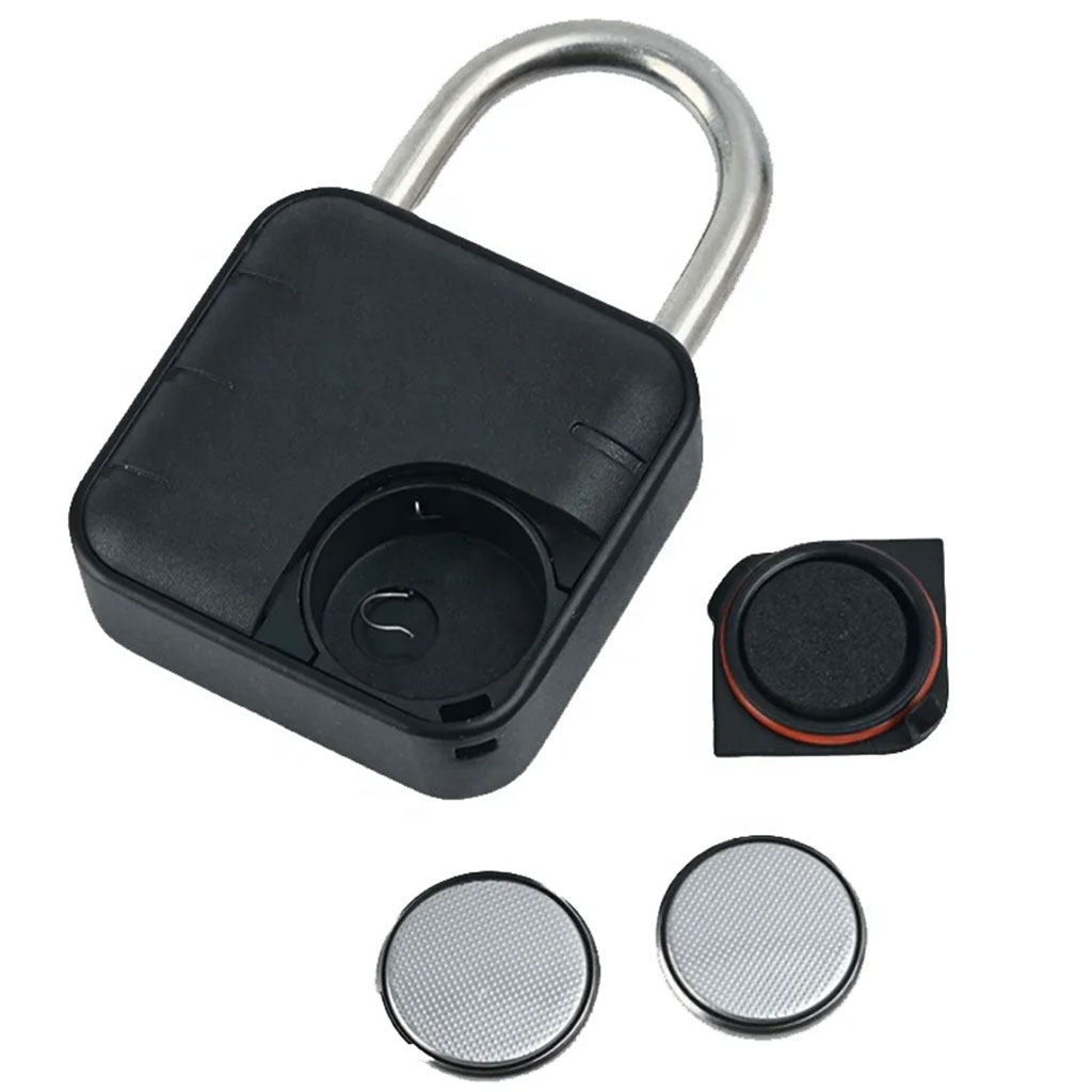 Waterproof metal fingerprint padlock keyless