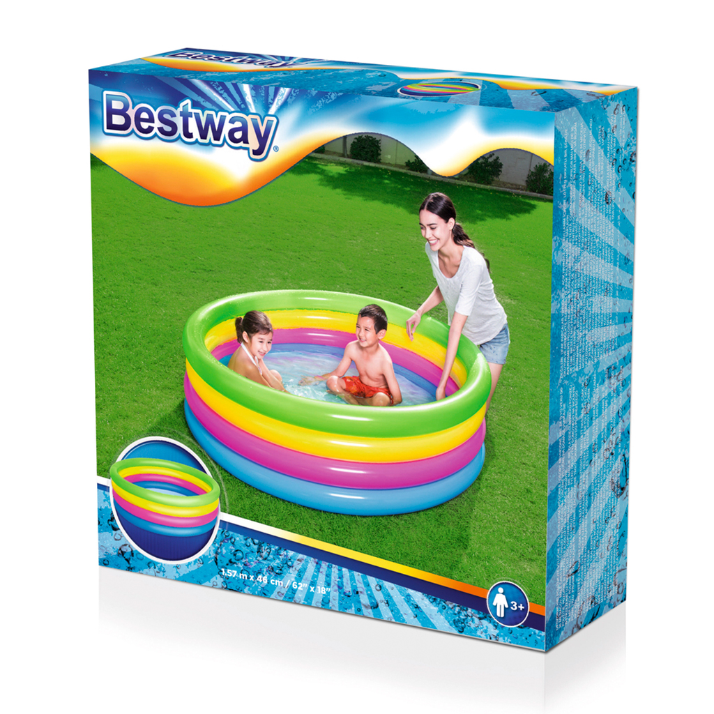 Bestway Rainbow Inflatable Pool 157x46 cm #51117