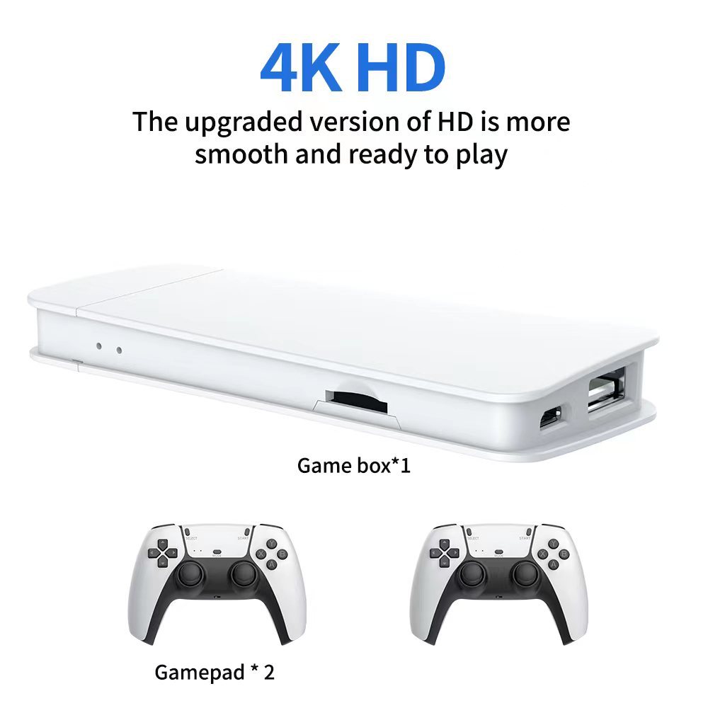 وحدة تحكم ألعاب M15 Game Stick Pro بدقة 4K مع 20000 لعبة ويدتي تحكم