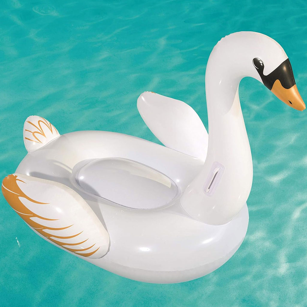 Bouée gonflable cygne Bestway 41123 avec 2 poignées