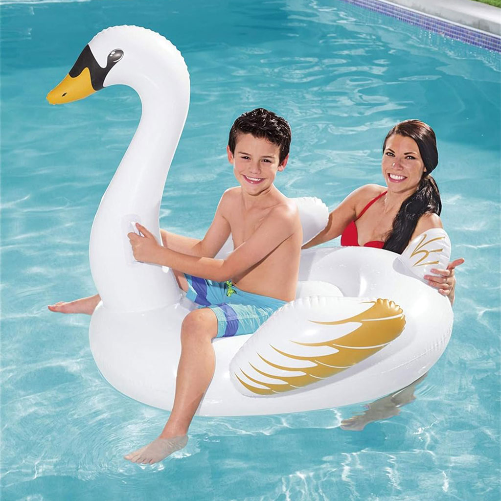 Bouée gonflable cygne Bestway 41123 avec 2 poignées
