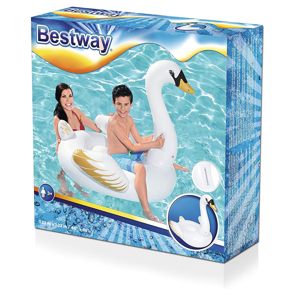 Bouée gonflable cygne Bestway 41123 avec 2 poignées