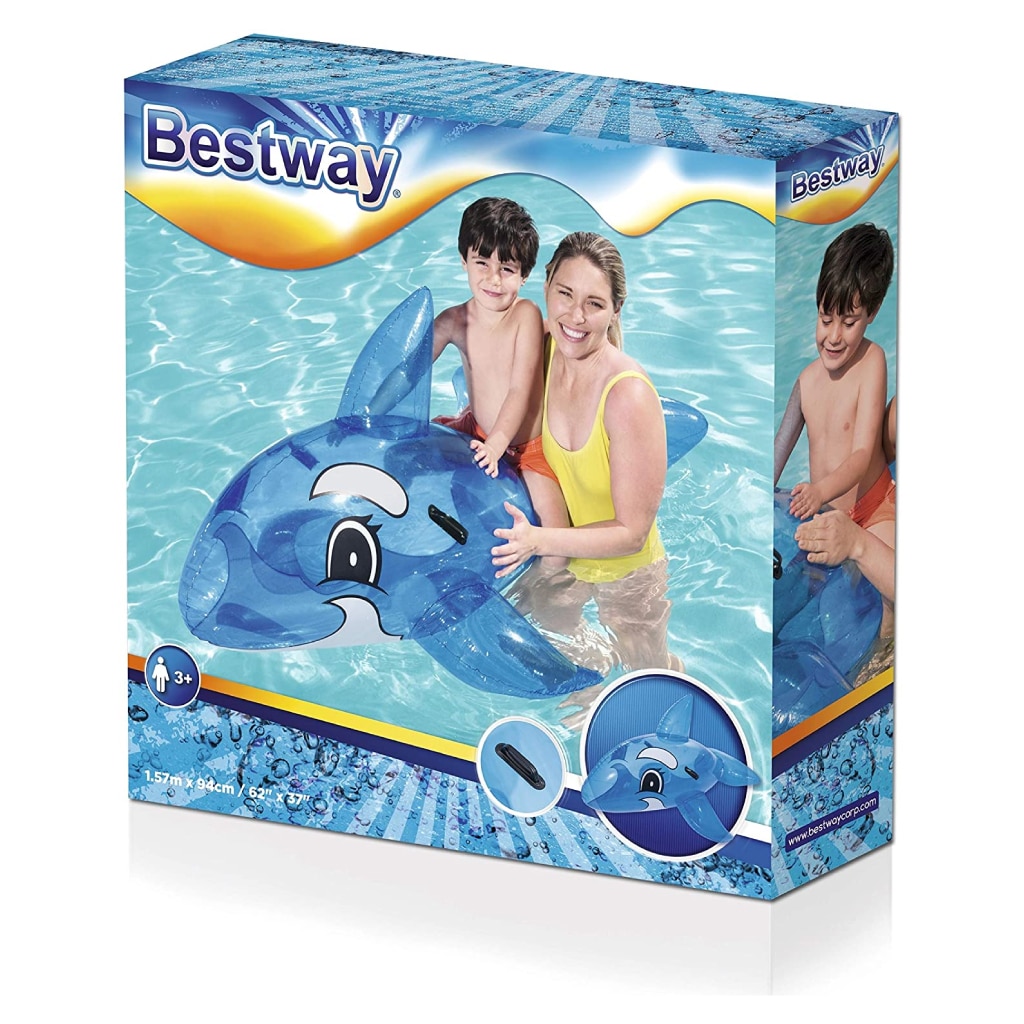 Bouée dauphin gonflable pour enfants Bestway 157x94cm