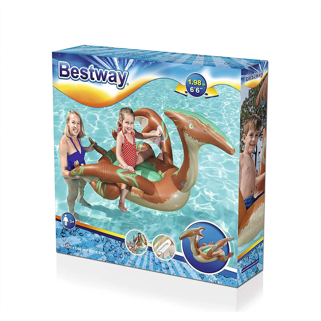 Bouée gonflable dinosaure pour enfants Bestway 135 x 198 cm #41105