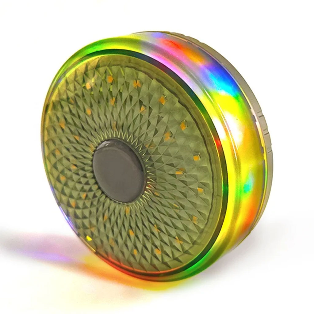 مصباح تخييم LED متعدد الوظائف مع شاحن USB وإضاءة ملونة