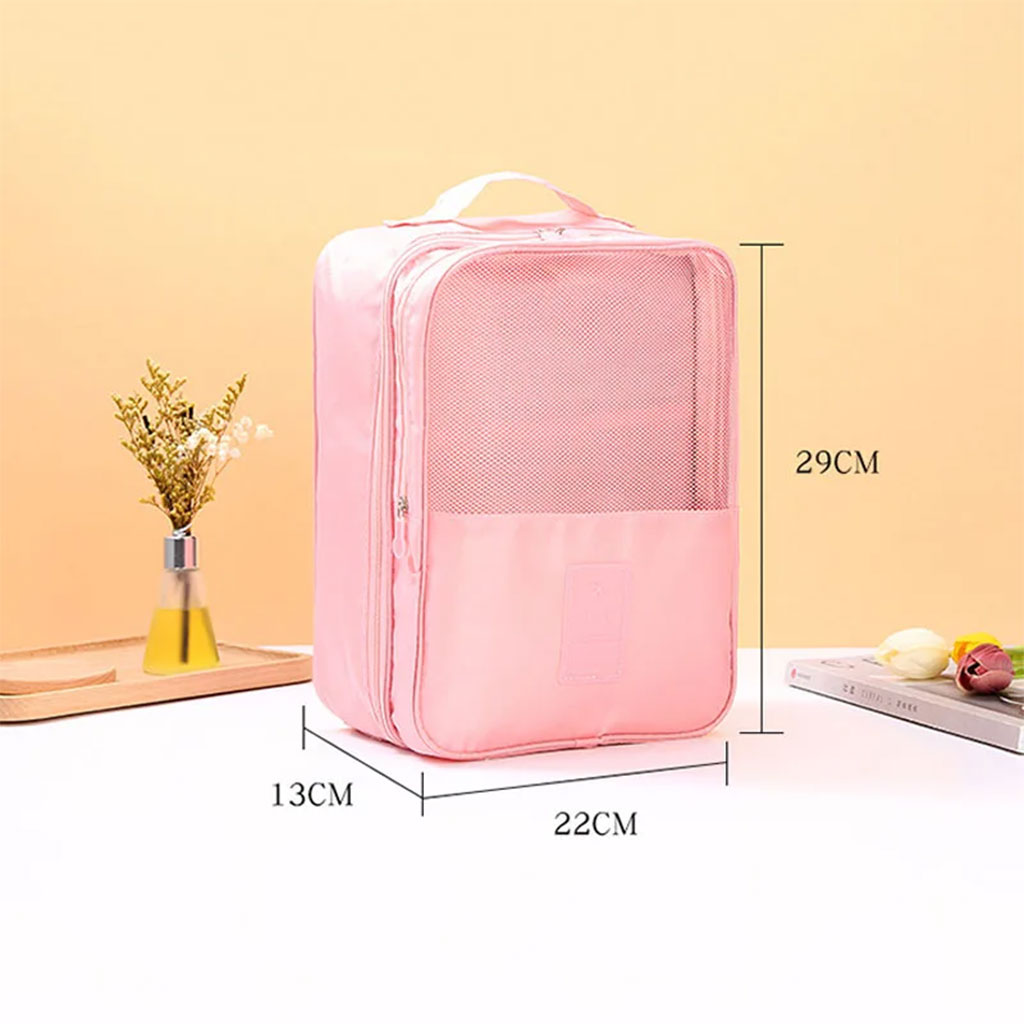 Travel shoe organizer 3 compartments waterproof