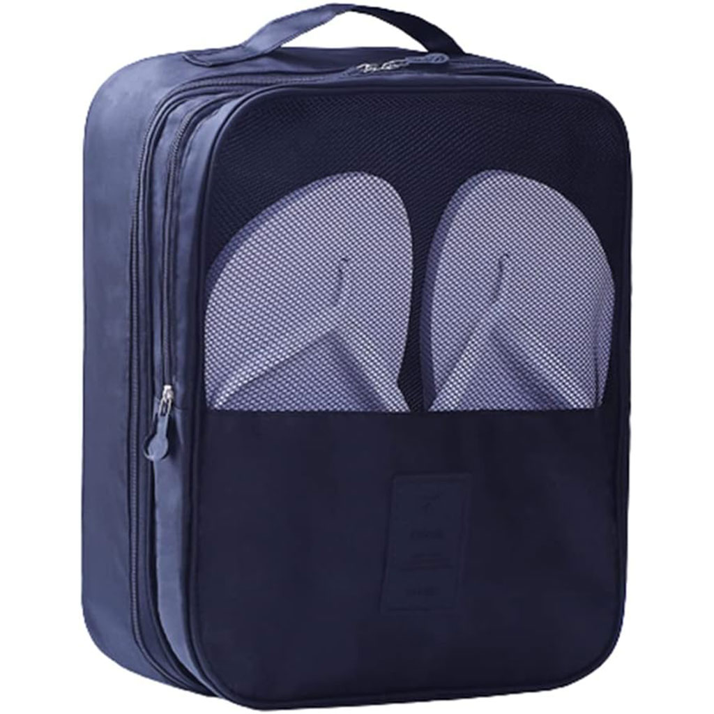Travel shoe organizer 3 compartments waterproof