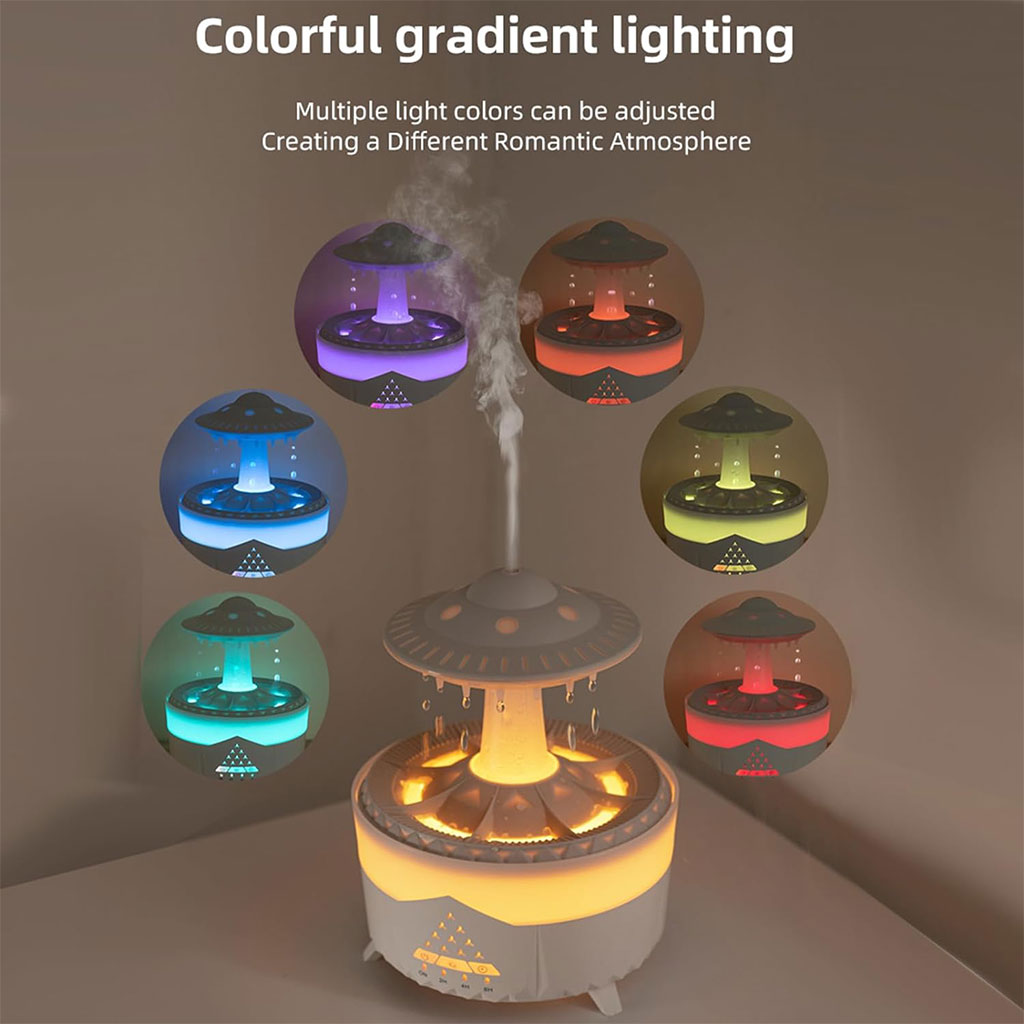 Humidificateur ultrasonique à gouttes d'eau 350ml avec télécommande