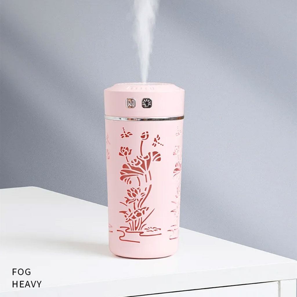 Lotus flower USB essential oil diffuser, cool mist, 250ml