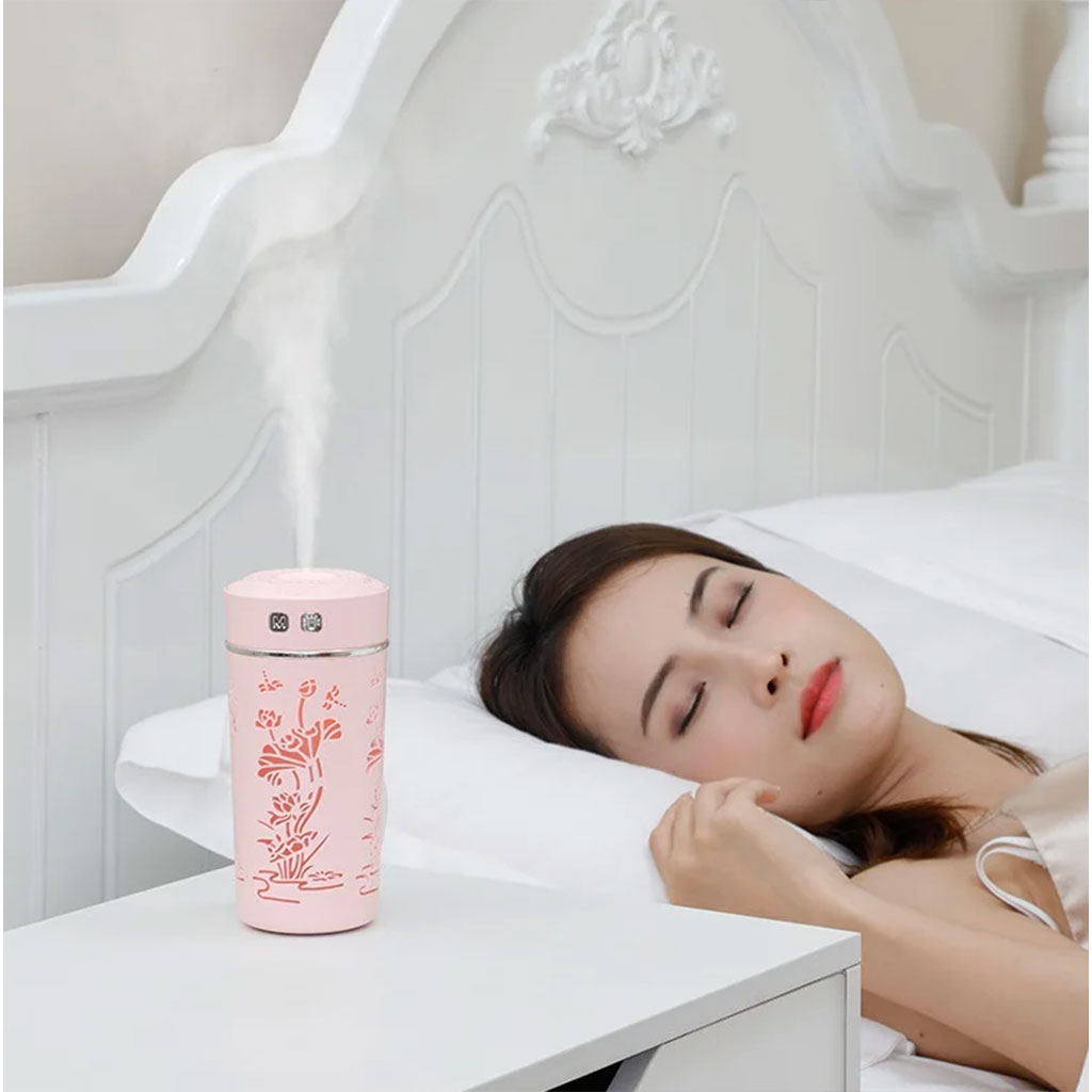 Lotus flower USB essential oil diffuser, cool mist, 250ml