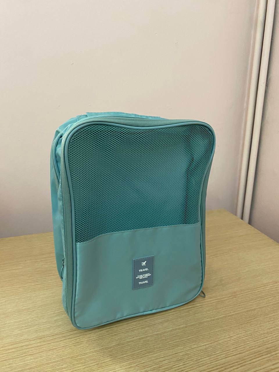 Travel shoe organizer 3 compartments waterproof