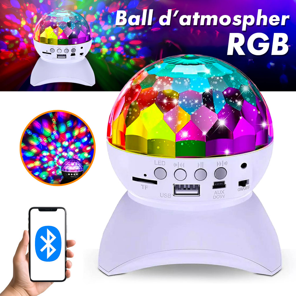 جهاز عرض ديسكو LED ذكي RGB لتزيين غرف النوم