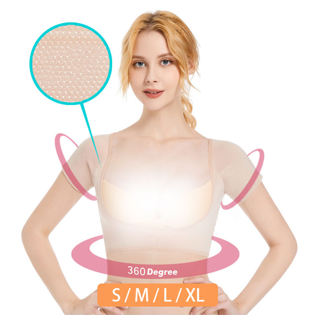 Washable and reusable t-shirt style underarm sweat pads