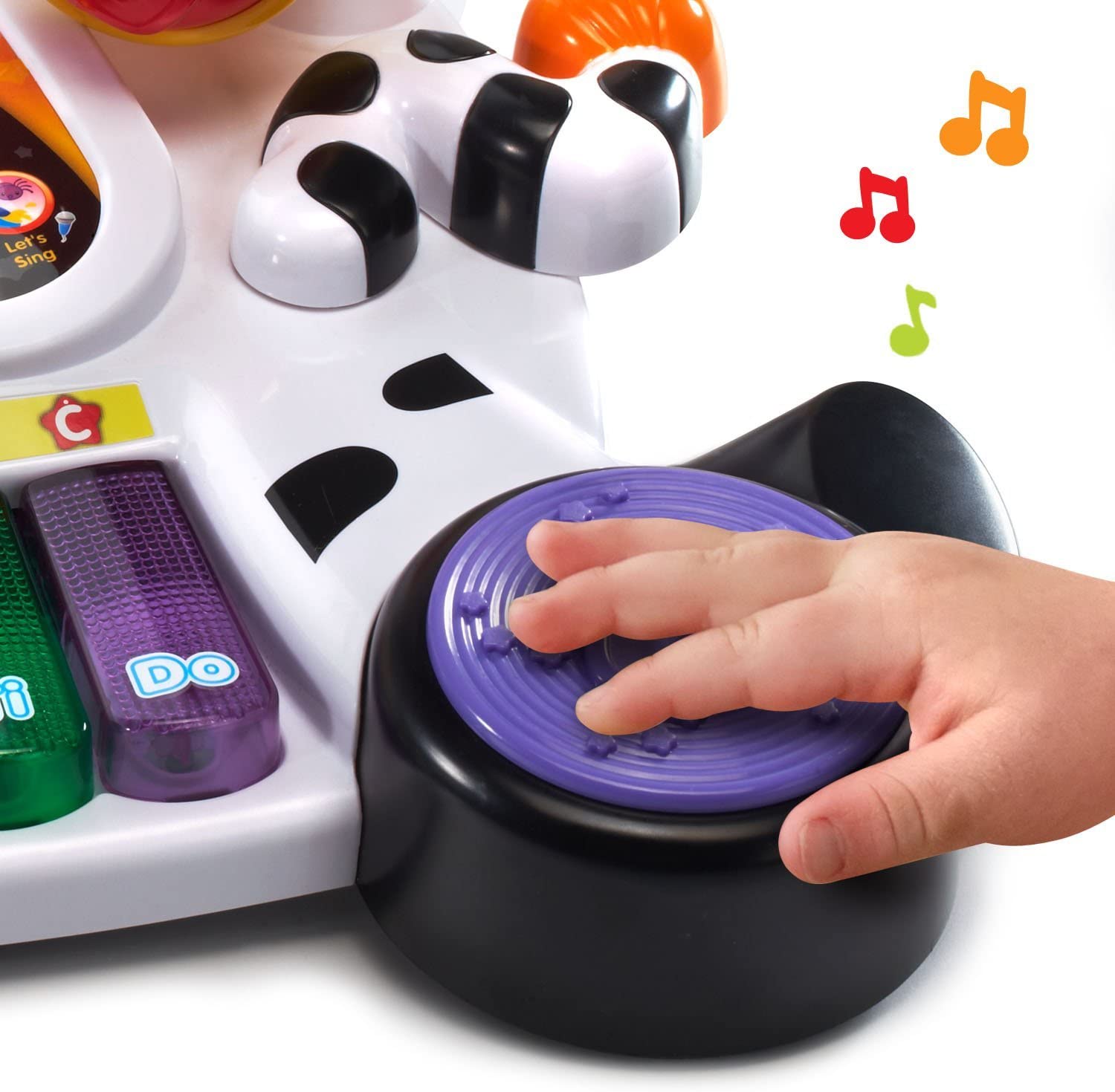 VTech educational piano for music, notes and instruments