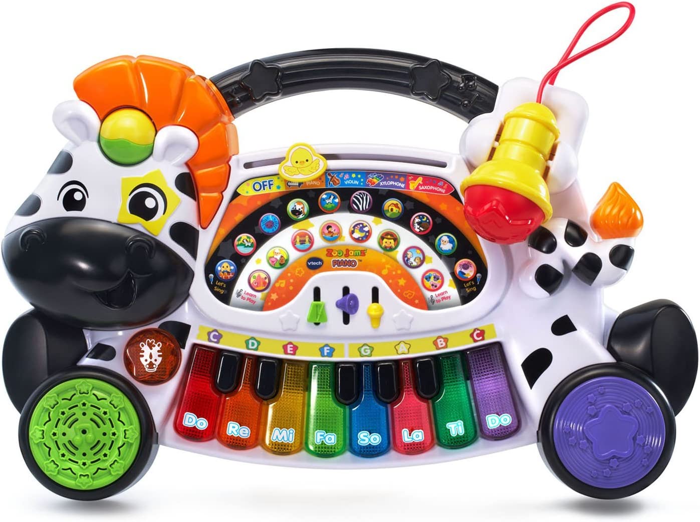 VTech educational piano for music, notes and instruments