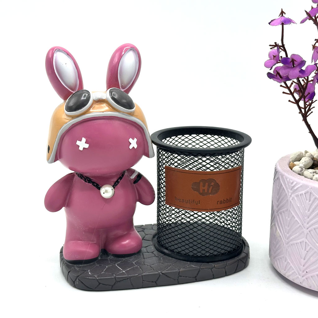 Multifunctional rabbit design pencil holder